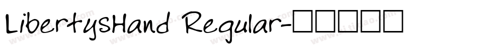 LibertysHand Regular字体转换